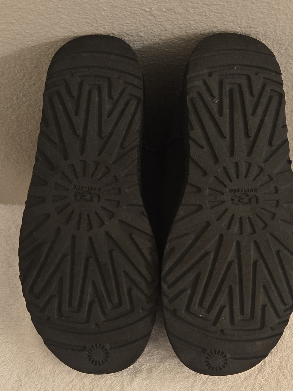 UGG Tall Black Button-Accent Suede Winter Boots - Picture 6 of 9